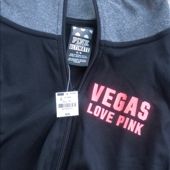Black and gray Vegas love pink athletic pullover - Picture 4 of 5